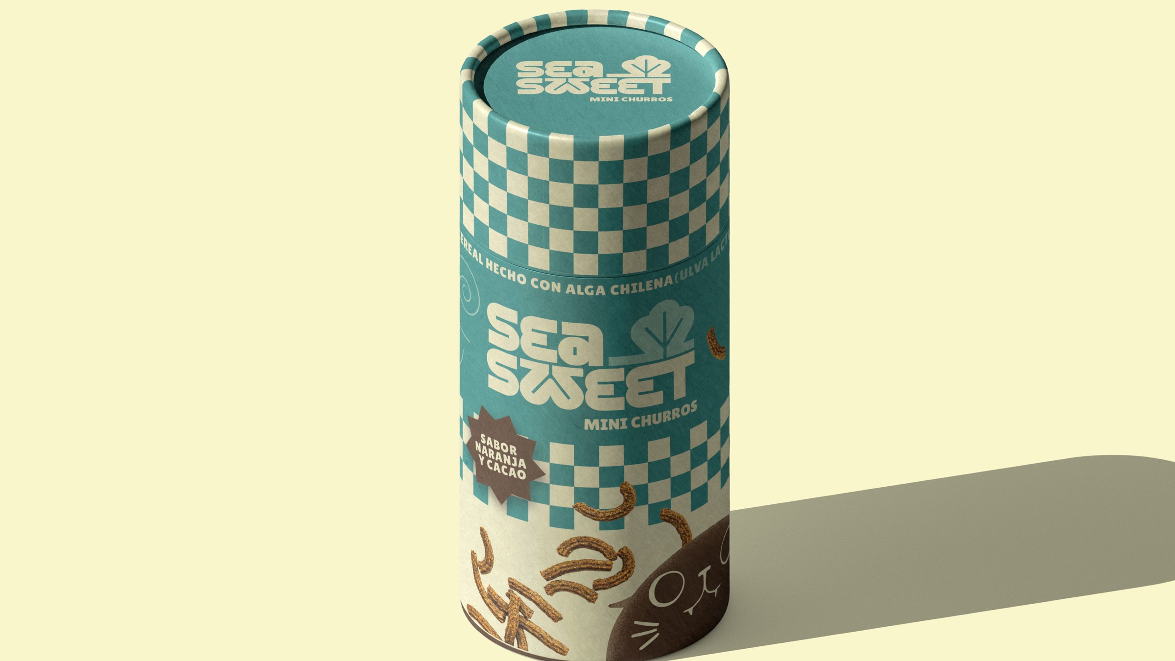 Conjunto de tapas y envases del sistema gráfico SeaSweet.