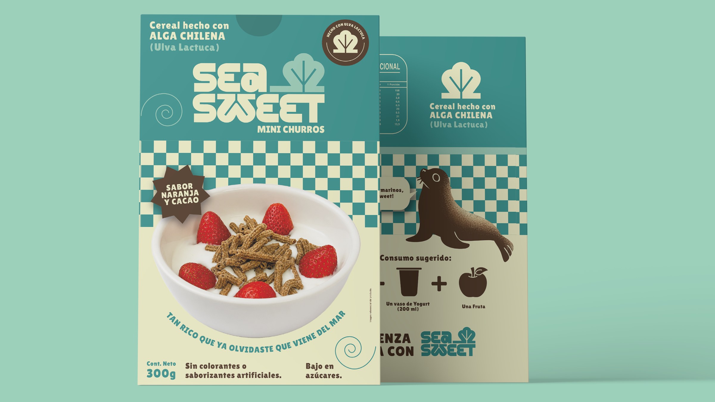 Variantes de packaging de la línea SeaSweet.